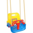 Malatec 9918 dětská houpačka plastová 3v1 modrá