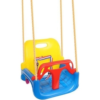 Malatec 9918 dětská houpačka plastová 3v1 modrá