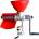 Kinghoff Мелачка за домати Kinghoff KH 2202, Чугун, Широк фланец, Семенен сепаратор, Сребрист/оранжев (9999KH2202)