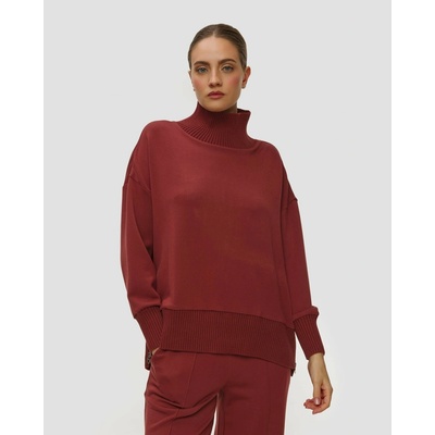 Varley Barker High Neck Sweat bordová
