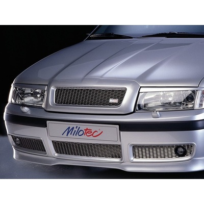 Milotec Třídílná mřížka nárazníku - nerez s mlhovkami Škoda Octavia I Facelift 2000-2010