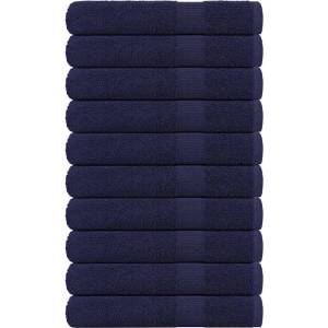 vidaXL Кърпи FROGN 10 бр. тъмносини 100x200 см 360 г/м2 (136796)