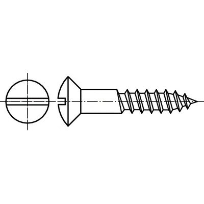 PROFISTYL DIN 95 vrut do dřeva s čočkovou hlavou a průběžnou drážkou mosaz MS Varianta: DIN 95 vrut čočková hlava MS 3,0x025 – Zboží Mobilmania
