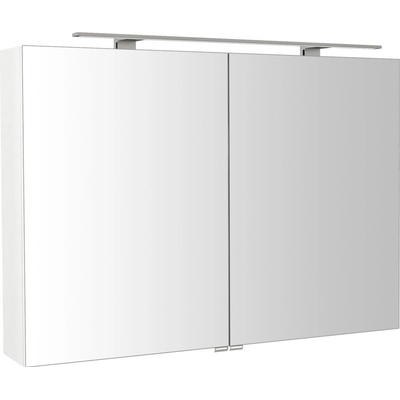 SAPHO RIWA galerka s LED osvětlením, 101x70x17cm, bílá lesk