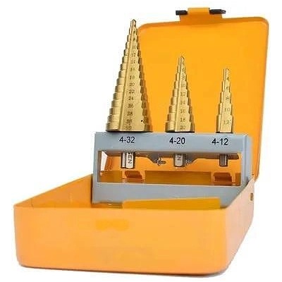 TOLSEN TOOLS Свредла стъпаловидни комплект (борчета) 3 бр. , 4-32 мм. , tolsen (75878)