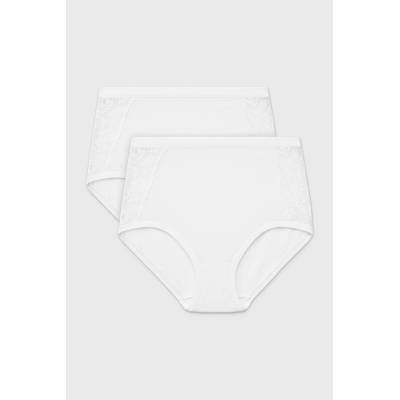 Cotonella 2 PACK класически по-дълбоки бикини Elisa (2packGD131_kal)