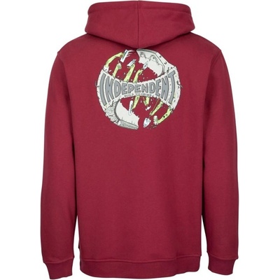 Independent mikina Build to Grind Hood Maroon