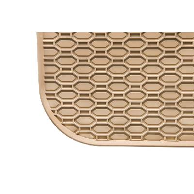 Гумени стелки Geyer & Hosaja за Audi A4 B6 седан/avant/Allroad 2000-2004/A4 B7 седан/avant 2004-2008/Seat Exeo 2008-2013 4 части бежови (818/4B)