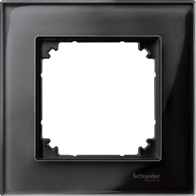 Schneider Rámček 1-násobný sklo čierna ónyxová Merten M-Elegance Onyx Black