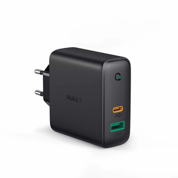 AUKEY Мрежово зарядно, Aukey, 1xUSB, черно, 5.4A (PA-D3) (PA-D3)