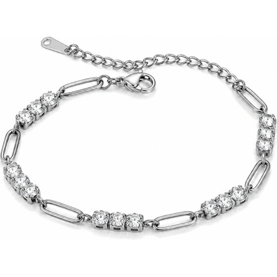 Victoria Filippi Stainless Steel Ocelový náramek se zirkony Lelia - chirurgická ocel NR2370-JDB0112065/65 Stříbrná 16 cm + 5 cm