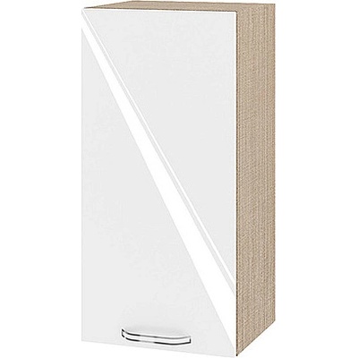 ИРИМ Горен кухненски шкаф Сити МФ-Бяло гланц-05-16 35 см