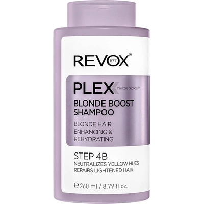 Revox Plex Подсилващ шампоан за руса коса Step 4B, 260 ml
