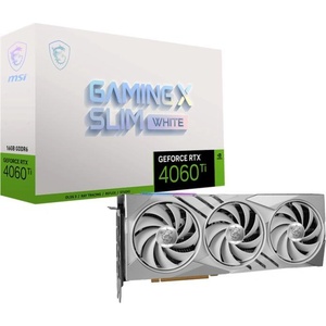 MSI GeForce RTX 4060 Ti GAMING X SLIM WHITE 16GB GDDR6 128bit (V517-001R) Видео карти