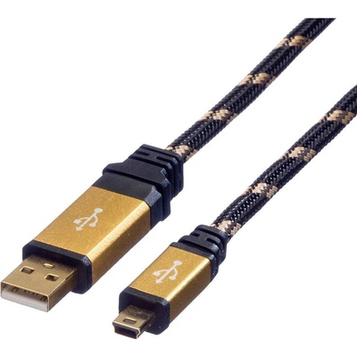 Roline 11.02.8823 Gold miniUSB, 3m