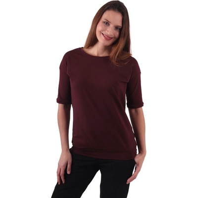 Dámské oversized tričko Darina bordo