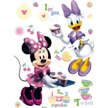 DECOFUN Samolepicí maxi nálepka Minnie a kamarádka 85x65 cm