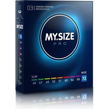 Презервативи, моят размер, 3 броя - My Size Pro 72mm (MSPRO07203)