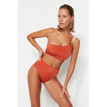 Trendyol bikiny spodný diel tmavočervená