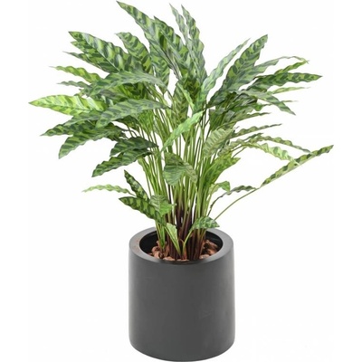 Luxusní umělá květina Calathea v květináči, 90cm