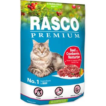 Rasco Premium Sterilized hovězí s brusinkou a lichořeřišnicí 0,4 kg