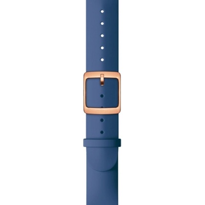Withings Каишка Withings - Silicone, 18mm, Scanwatch, Steel Deep Blue/Rose Gold (3700546706240)