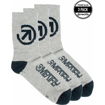 Meatfly чорапи Long Triple Pack Grey Bike | Сива | Размер Meatfly | Siv | МЪЖЕ | 35-38