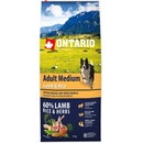 Granule pre psov Ontario Adult Medium Lamb & Rice 12 kg