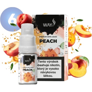 WAY to Vape Peach 10 ml 6 mg