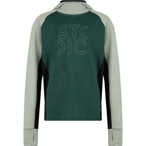 Stoic Детски вълнен пуловер Stoic Kid's Merino260 StadjanSt. Hoody Merino hoodie - Dark Pine Green Multi - размер 164 (EU) (703-2794-0716)