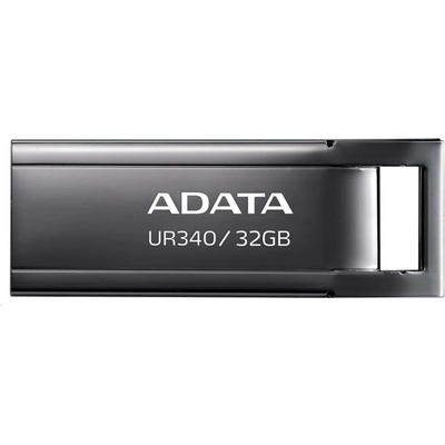 ADATA 64GB UR340, USB 3.2 Dash Drive, kov lesklá černá - AROY-UR340-64GBK