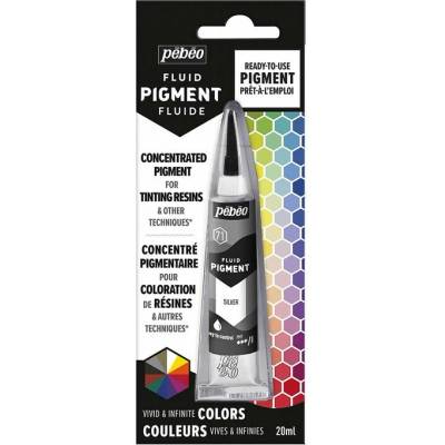 Pebeo Tekutý pigment strieborná 20 ml