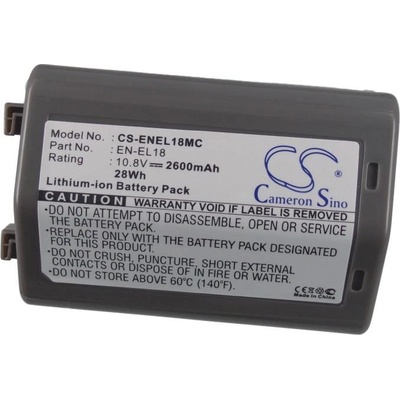 Cameron sino Батерия за апарат NIKON D4, D5, D500, D800 EN-EL18MC 10.8V 2600mAh LiIon Cameron Sino (CS-ENEL18MC)