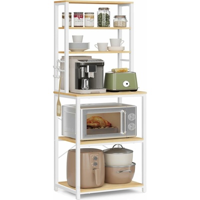 VASAGLE Kuchyňský regál 6 polic 60 x 167 x 40 cm buk – Zboží Mobilmania