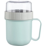 XAVAX Купа за зърнени храни Xavax To Go, 2 отделения, 500 + 200 ml, пастелно синьо/сиво (HAMA-181582) - topmarket
