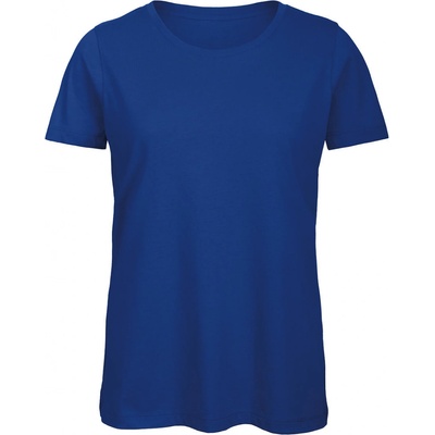Tričko dámske B&C Jersey modré