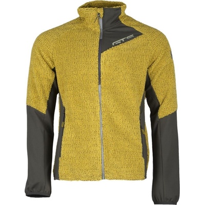 GTS outdoorová flíska Waffle pánska žltá