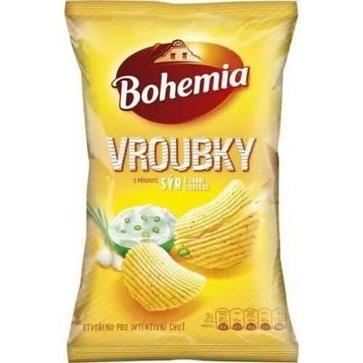 Bohemia vroubkované sýr a jarní cibulka 120 g