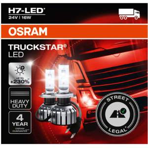 OSRAM truckstar led 2hfb h7 16w 6000k