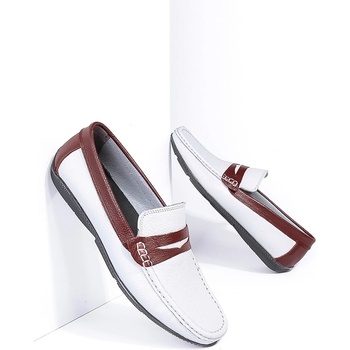 Grand Polo Club Gpc polo Мъжки кожени обувки - Бели с червени 795965693 (265245_Бяло)