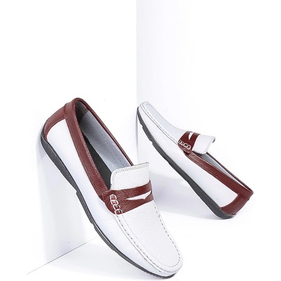 Grand Polo Club Gpc polo Мъжки кожени обувки - Бели с червени 795965693 (265245_Бяло)