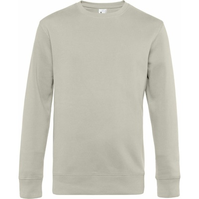 B&C KING Crew Neck pánska mikina sivá fog