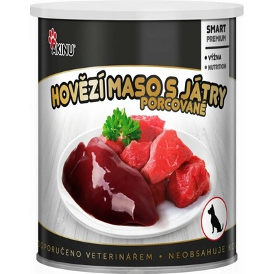 Akinu Premium Hovězí maso s játry 800 g