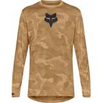 FOX Racing Мъжка фланелка с дълъг ръкав за колоездене Fox racing Ranger Tru Dri L/S Jersey Cycling jersey - Nutmeg (056-3243-1312)