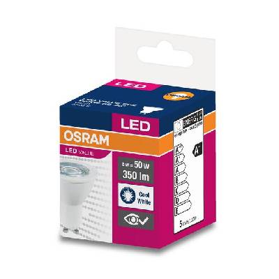 Kрушка LED, GU10, 5W, 230V, 350 lm, 4000K (2050180082)