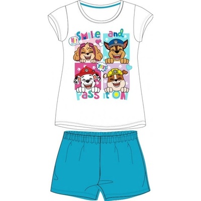 E plus M dievčenské pyžamo Tlapková patrola modrá