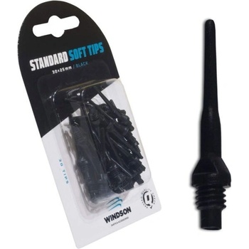 Windson hroty soft 25mm 30ks čierna Mäkké