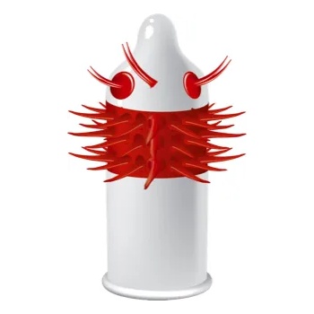 Image 1 of EGZO Ugly Coyote Stimulating Condom 1 pc