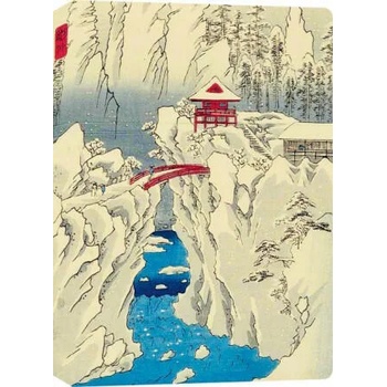 Image 1 of Hiroshige Snow on Mt Haruna Dotted Hardcover Journal