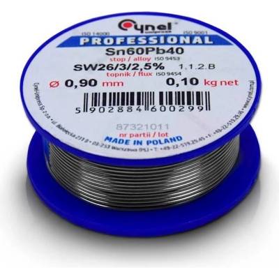 SOLEX Cín s kalafunou Ø0,9mm 100g SW0,9/100 (Sn60/Pb40)